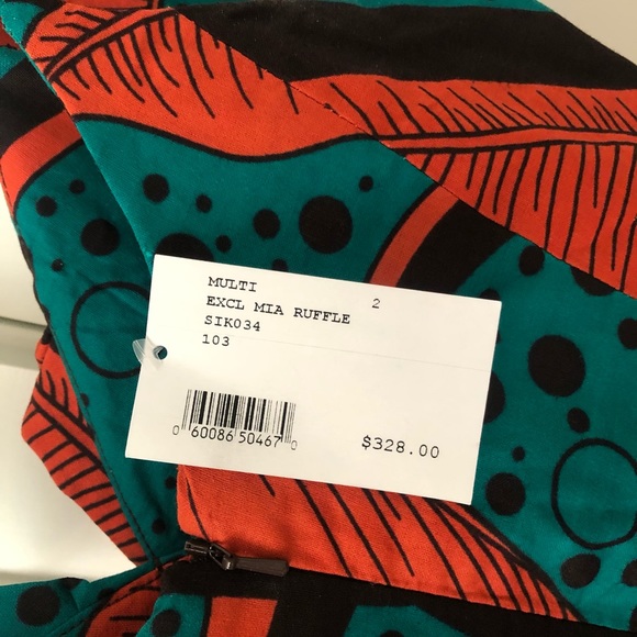 SIKA MIA RUFFLED PRINTED COTTON MIDI DRESS - Picture 6 of 7